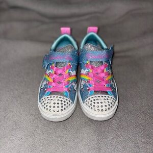 Kids' Blue and Pink Sneakers